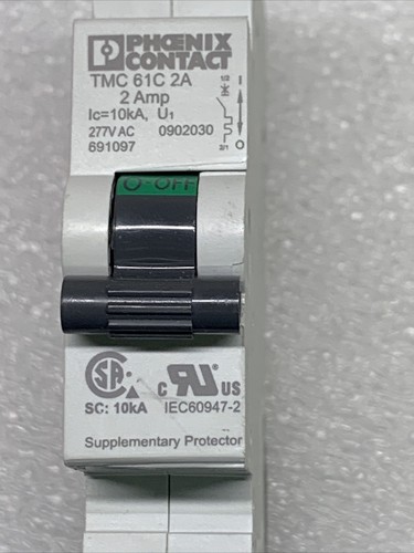 Disyuntores PHOENIX CONTACT 0902030 TMC 61C 3A 277 voltios 10 kaic NUEVO - Imagen 5 de 5