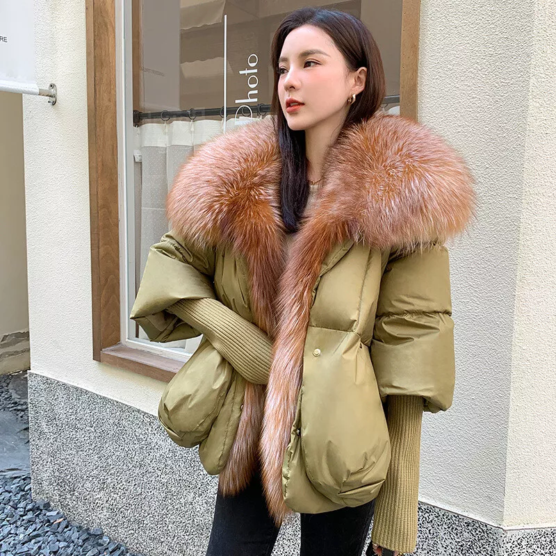 Fox fur sales puffer jacket