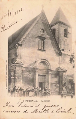 CPA HAUTS DE SEINE 92 PUTEAUX L'EGLISE - Photo 1/2