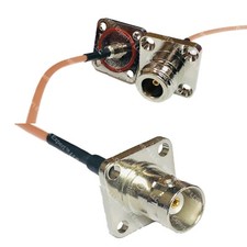 RG316 N Female Flange O-Ring to BNC Flange Female RF Cable Rapid-SHIP LOT