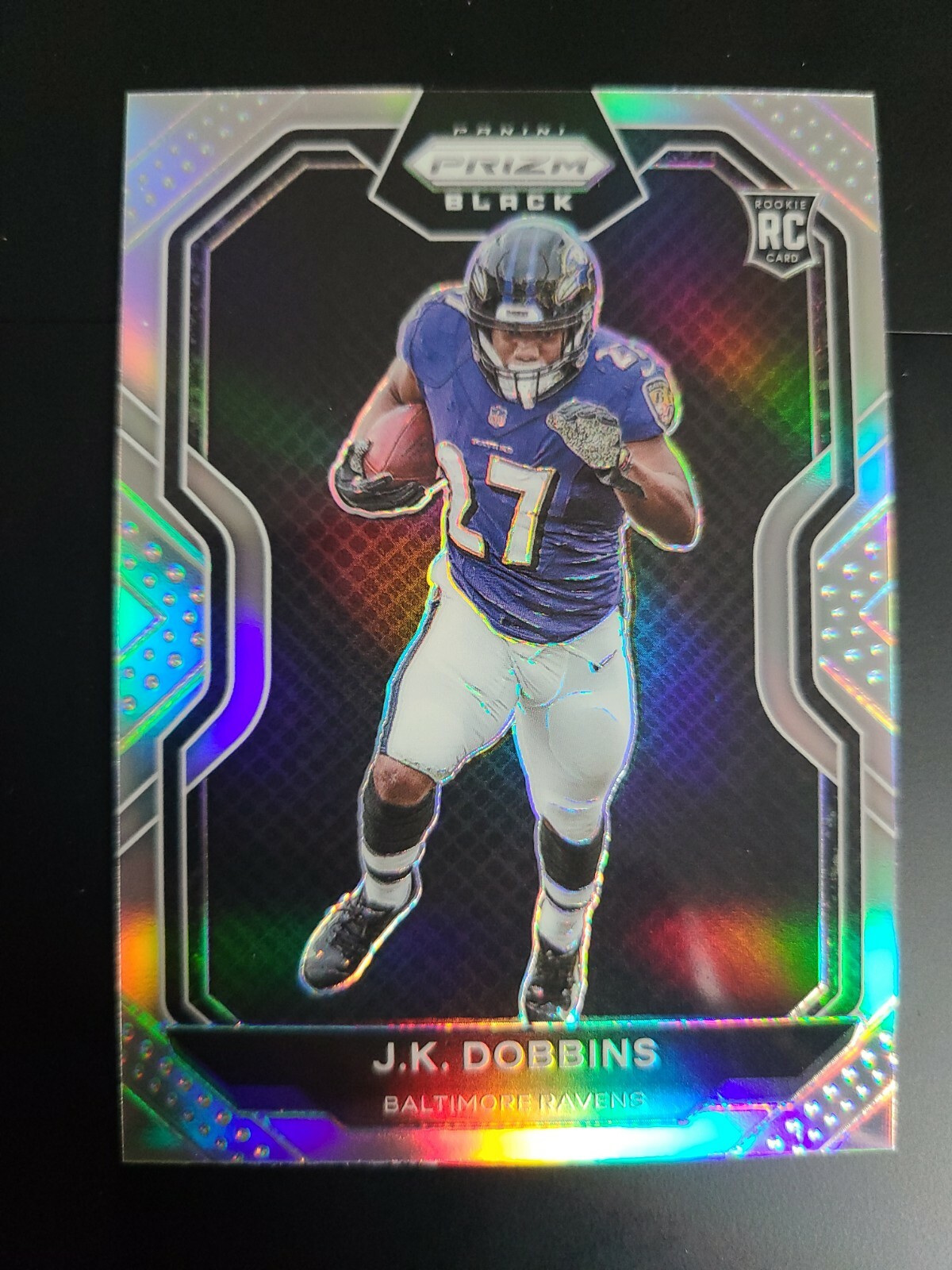 JK Dobbins 2020 Panini Prizm Black Silver 🔥 ROOKIE🔥 Baltimore Ravens