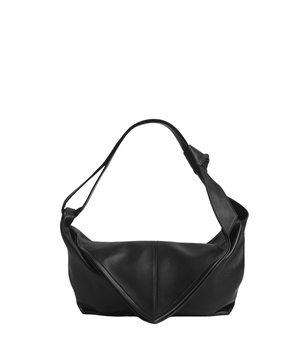 BOTTEGA VENETA Sawyer $3600 Black SIlky Leather Shoulder Bag New