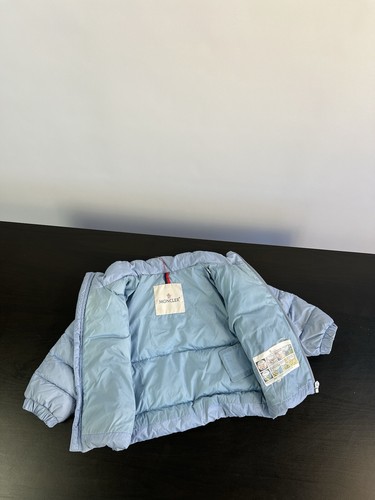 Moncler Kids Puffer Jackets 2 Piece Roubaix/Jules Blue Sz Anni 9/92 Mesi 9/12 - Picture 22 of 24