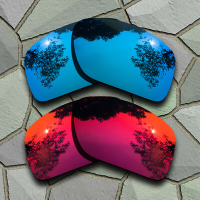 Sky Blue&Violet Red Polarized Lenses Replacement For-Costa Del Mar Rincon Rin198