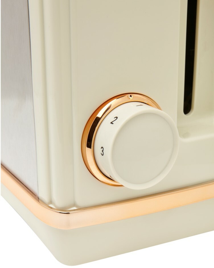 Haden Cream & Copper Retro Styled 4 Slice Toaster 198785