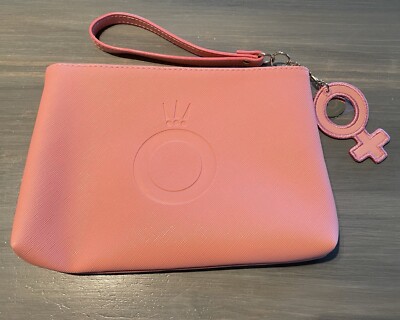 Pandora Millie Bobby Brown LE Clutch Pouch Bag Coral Pink