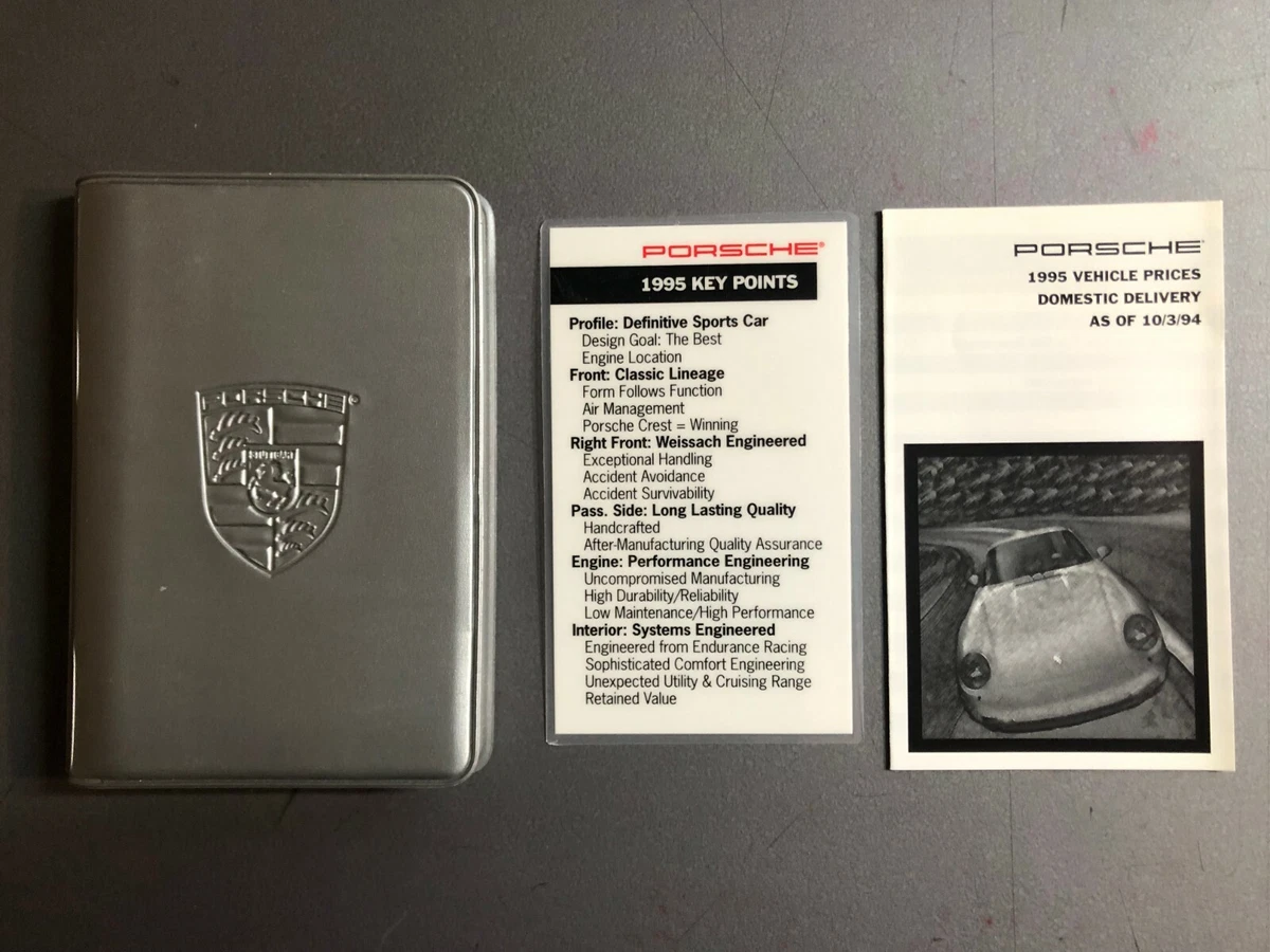 1995 Porsche 968, 911 Carrera/Turbo & 928 S4 Fact Book Brochure RARE!!  Awesome | eBay