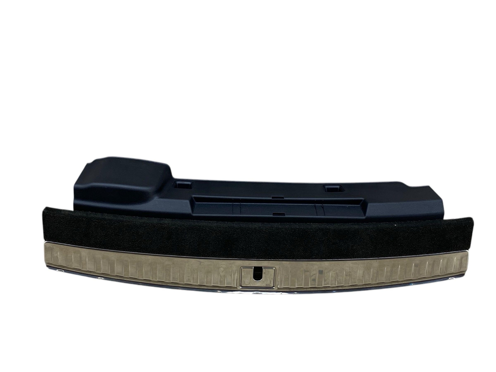 16 - 20 BENTLEY BENTAYGA OEM REAR SILL SCUFF PLATE TRIM CARRIER LOCK COVER PANEL
