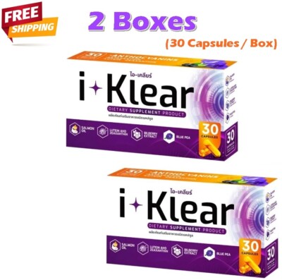 2 X I KLEAR Dietary Supplement Iklear Nourish Eyes 30 Capsules