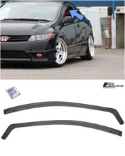 Eos Visors For 06-11 Honda Civic Fg1 Fg2 In-channel Side Window Rain Deflectors
