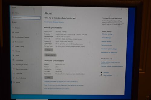 Dell OptiPlex 7040 Intel Quad Core i7-6700 3.4GHz 8GB RAM 256GB SSD Windows 10 - Picture 4 of 12
