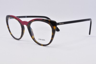 Prada Eyeglasses PR 07VV 3201O1 Havana/Red, Size 51-20-145