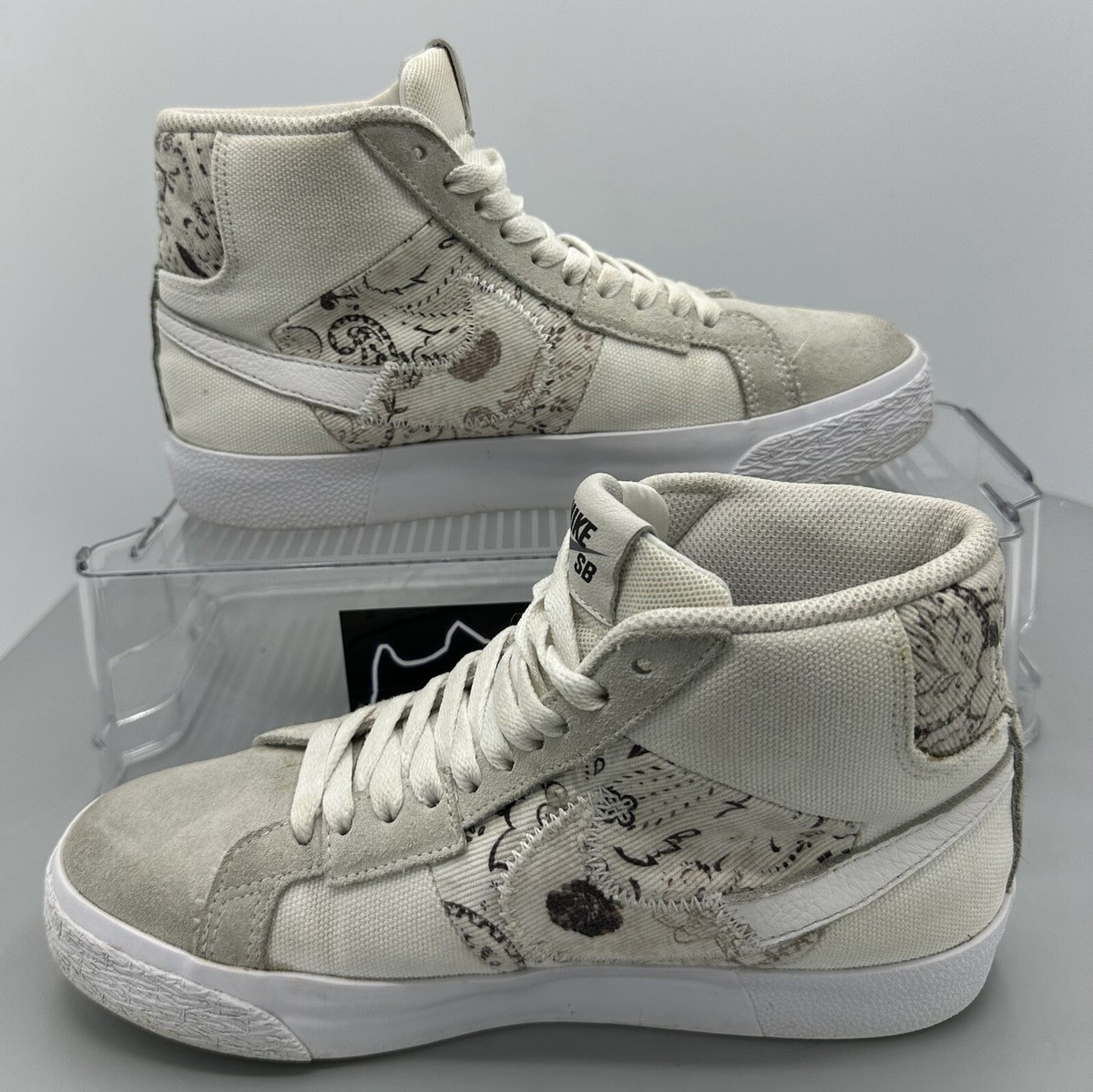 NIKE SB Zoom Blazer Mid Premium White/Grey Floral Paisley DM0859