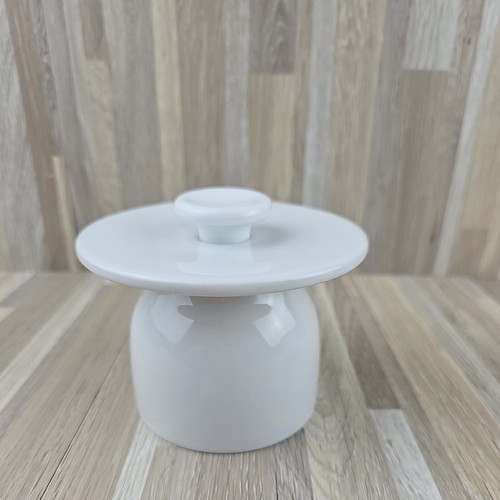 Fitz & Floyd Everyday White Porcelain French Style Butter Keeper Bell Dish - Picture 10 of 16