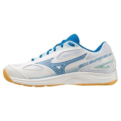 Mizuno Badminton Shoes SKY BLASTER 3 71GA234510 White/Blue/Turquoise 3E 2023SS