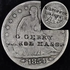 1854-P Seated Liberty Half Dollar — photo from another recent sale