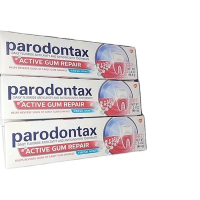 Parodontax Active Gum Repair Toothpaste Fresh Mint 3.4oz (3 Pack)