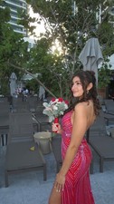 Portia and Scarlett PS25267 Fitted Long Formal Beaded Prom Evening Dress