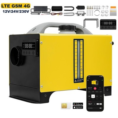 Sunster GSM 4G Steuerung Diesel-Parkheizung 8kW 12V/24V/220V w/LCD Lüftungsmodus