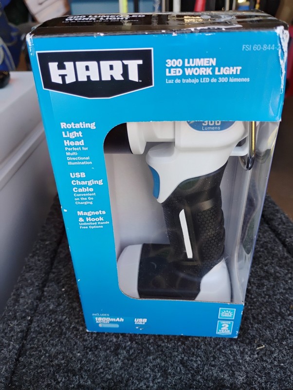 NEW HART Rechargeable Handheld Spot Work Light 