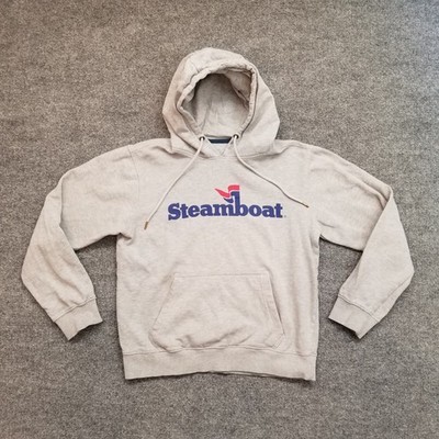 Unbranded Steamboat Colorado Unisex Hooded Sweatshirt Small Gray Front Pocket *