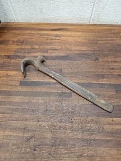 K163 RARE Antique Combination Crate Hammer Pry Bar Coudersport PA Patent 1908