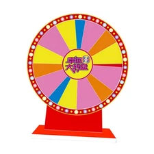 Tabletop Prize Turntable Rotating Prize Wheels Tabletop Fortune Wheel for