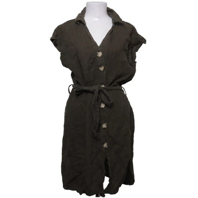 Zara Z1975 Denim, Blusenkleid, Größe: M, Z1975 DENIM, Grün, Leinen #gkz
