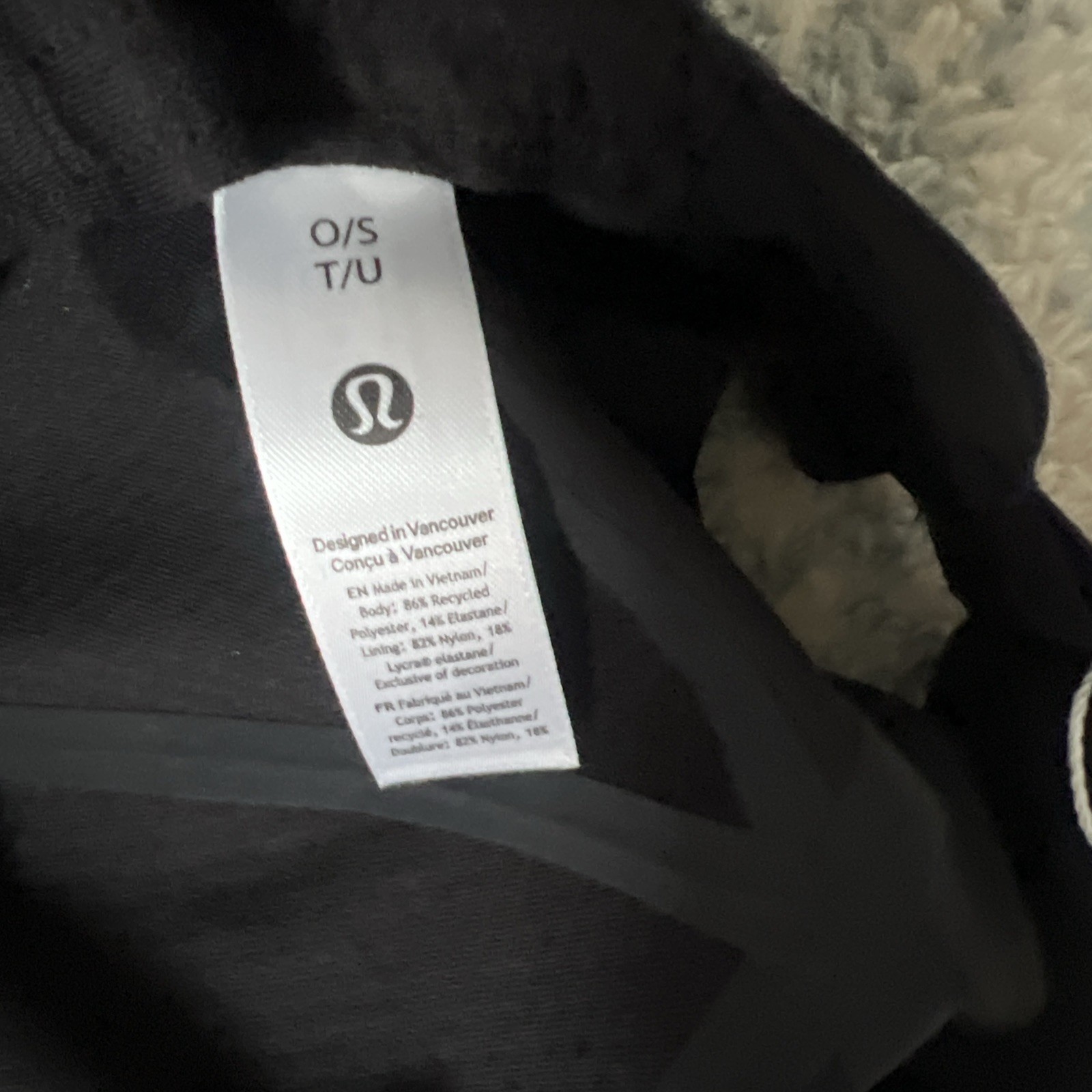 CAPPELLO LULULEMON FAST FREE RUN *PONY NERO TAGLIA UNICA NUOVO CON ETICHETTE