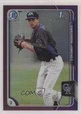 2015 Bowman Chrome Prospects Purple Refractor 61/250 Emerson Jimenez #BCP12 xr1