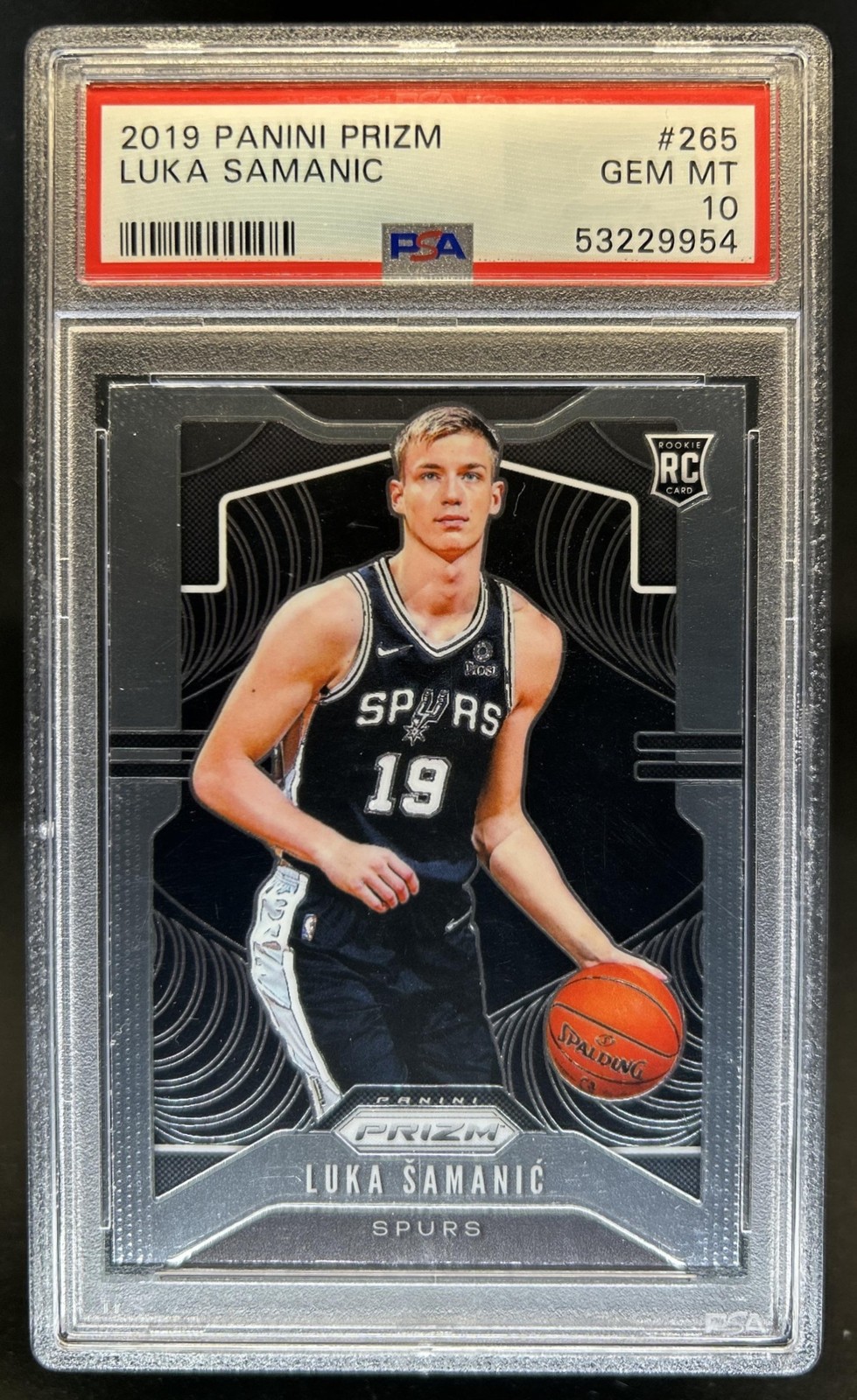 2019-20 Panini Prizm Luka Samanic RC Rookie #265 Spurs PSA 10 GEM MINT
