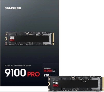 Samsung 9100 PRO NVMe M.2 SSD, 2 TB, PCIe 5.0, 14.700 MB/s MZ-VAP2T0BW