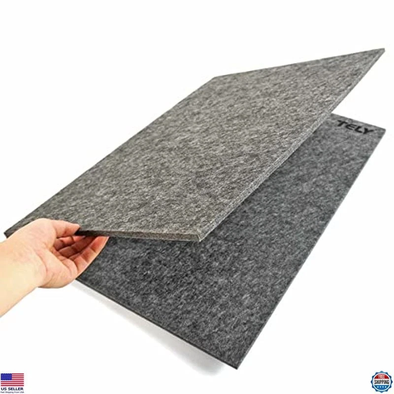TELY Portable Foldable Puzzle Board - Felt Mat for 1000 Pieces, 9mm Thick, Black