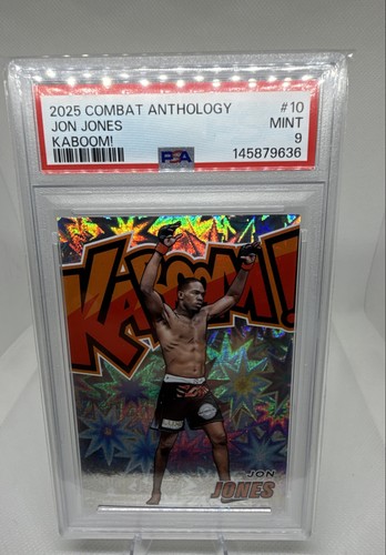2025 Panini Combat Anthology - Kaboom! Jon Jones #10 Amazing Card PSA 9