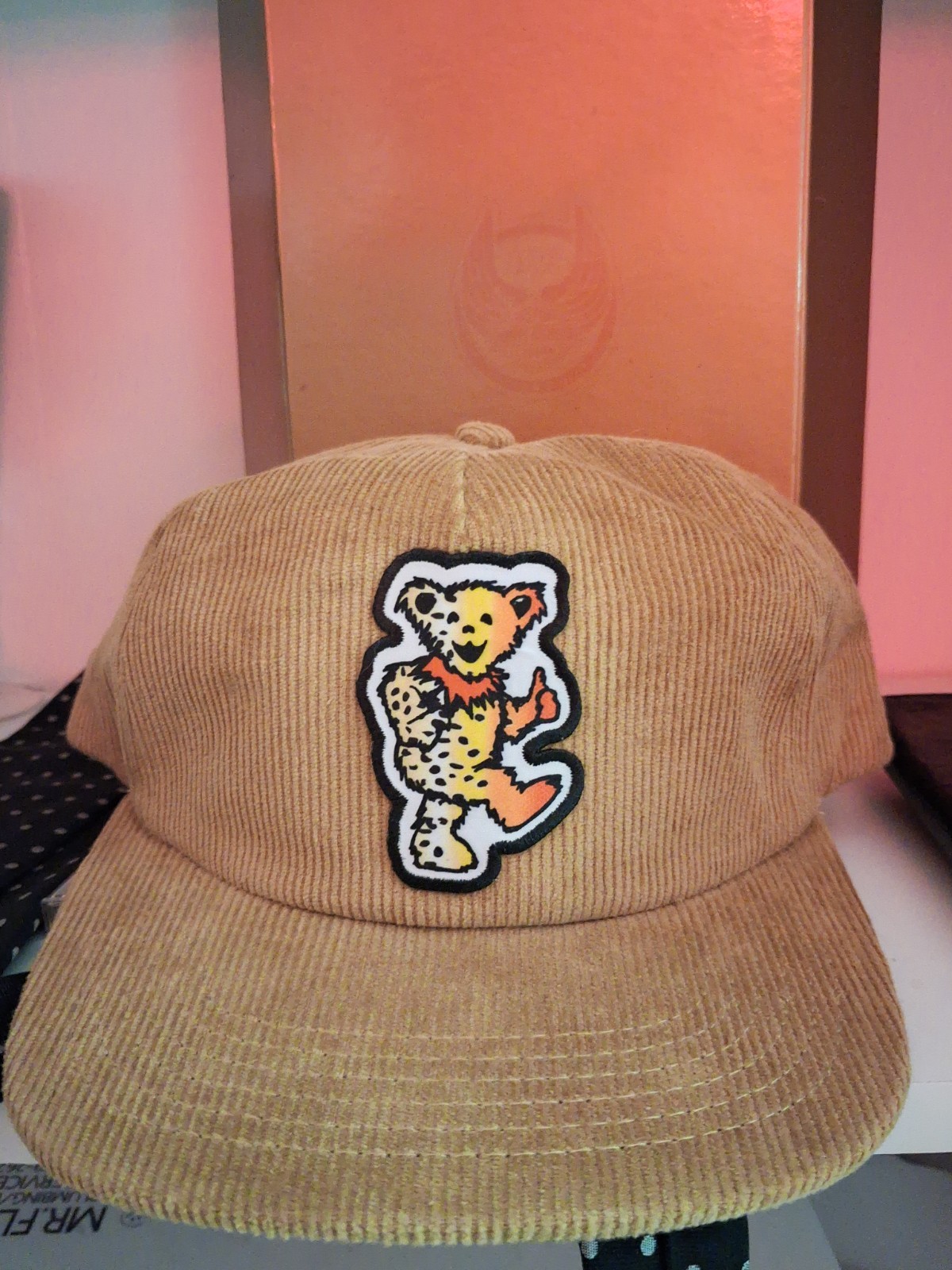 Grateful Dead Trout Pattern Dancing Bear Corduroy… - image 1