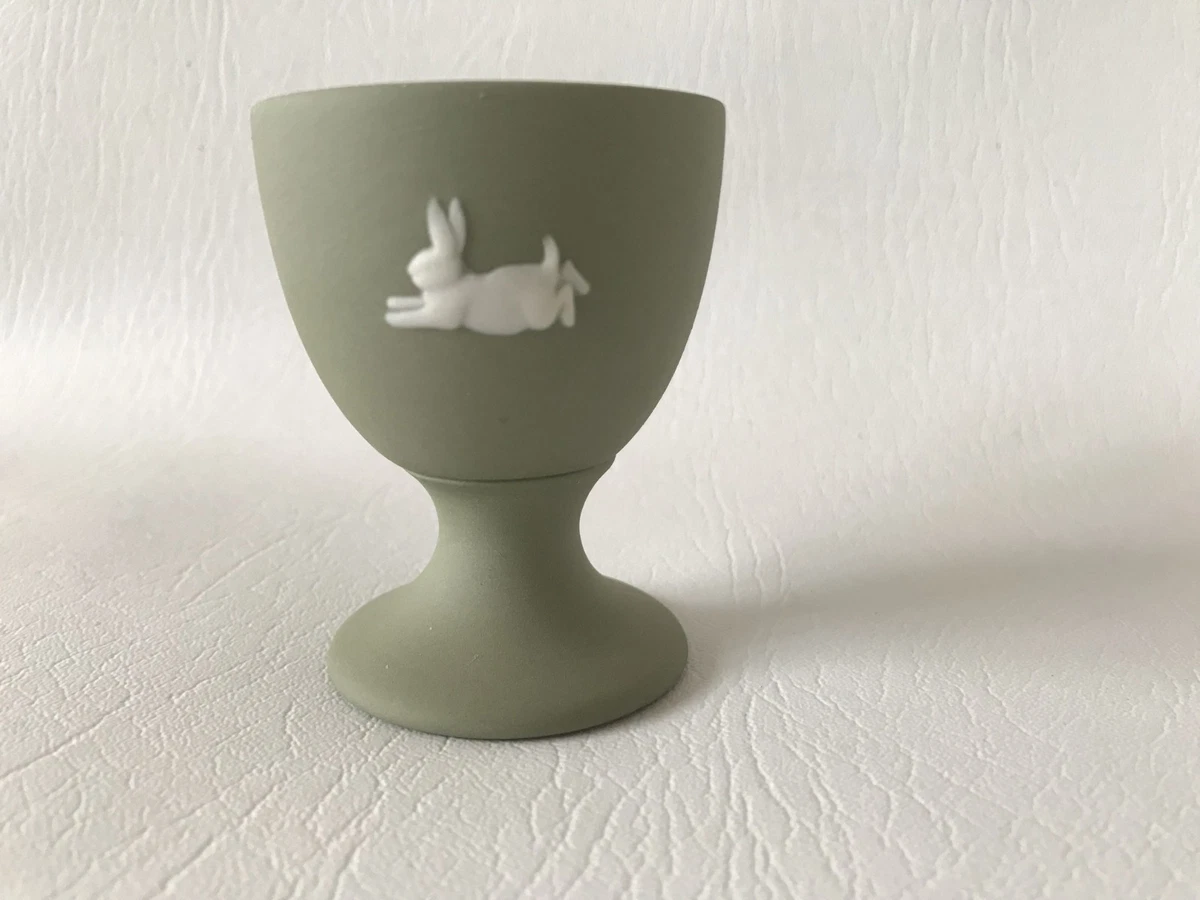 Wedgwood Green Jasperware Peter rabbit Egg cup in excellent condition