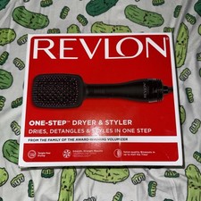 Revlon Brush Dryer Black Tourmaline Ionic Detangling RVDR5212 Multiple Heat