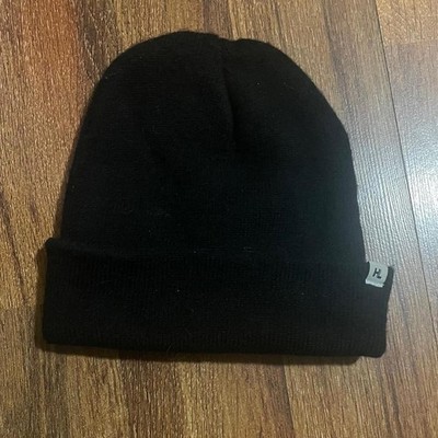 Basic Classic Black Beanie Unisex Excellent Condition