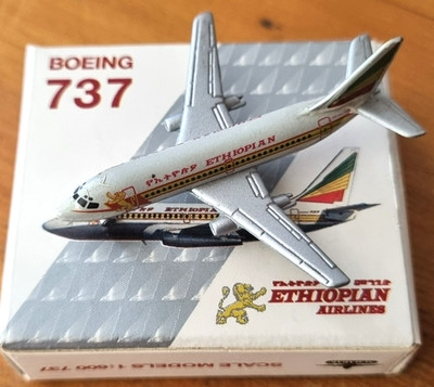 ETHIOPIAN Airlines. B737-200 . Schabak # 905/96 . Scale  1:600. Original Box.