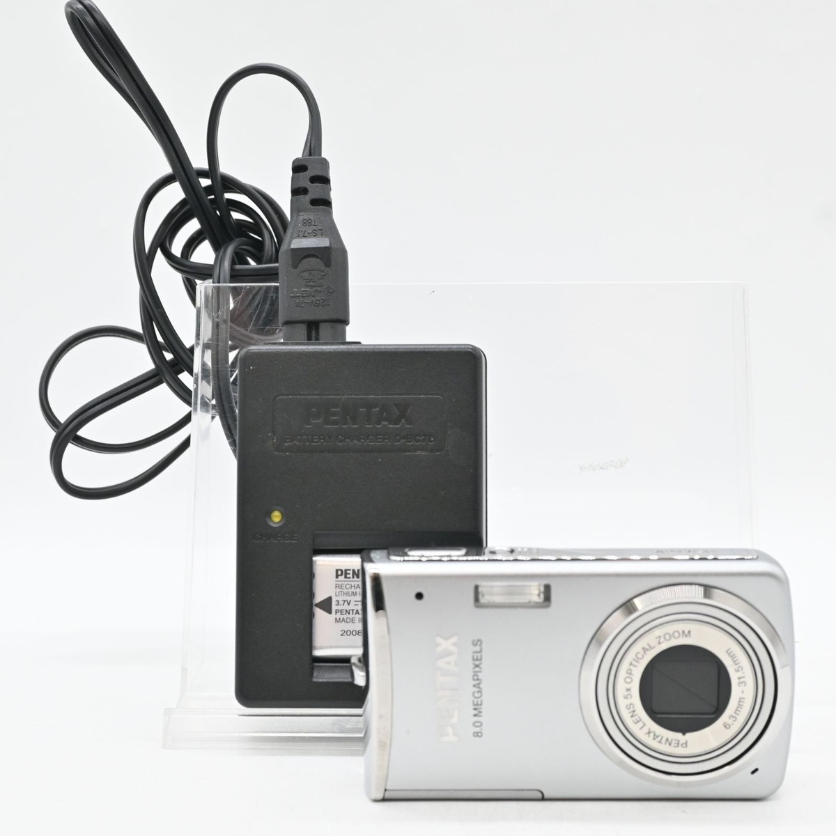 PENTAX OPTIO M50 Digital Camera Silver 8MP Optical 5x Zoom Compact