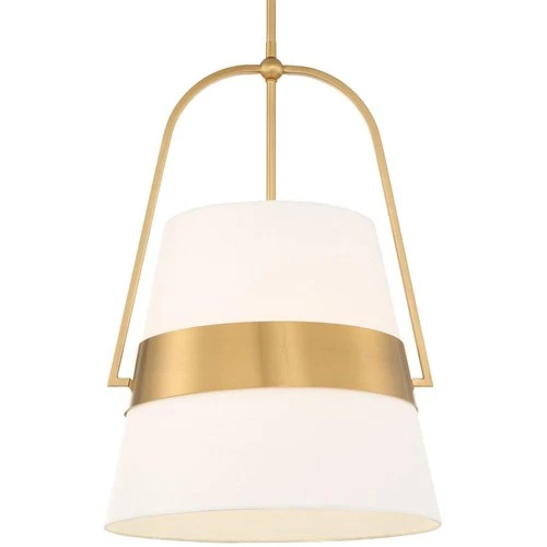 Uttermost 21646 Harness 1 Light 15 inch Warm Brass Pendant Ceiling Light - Picture 1 of 11