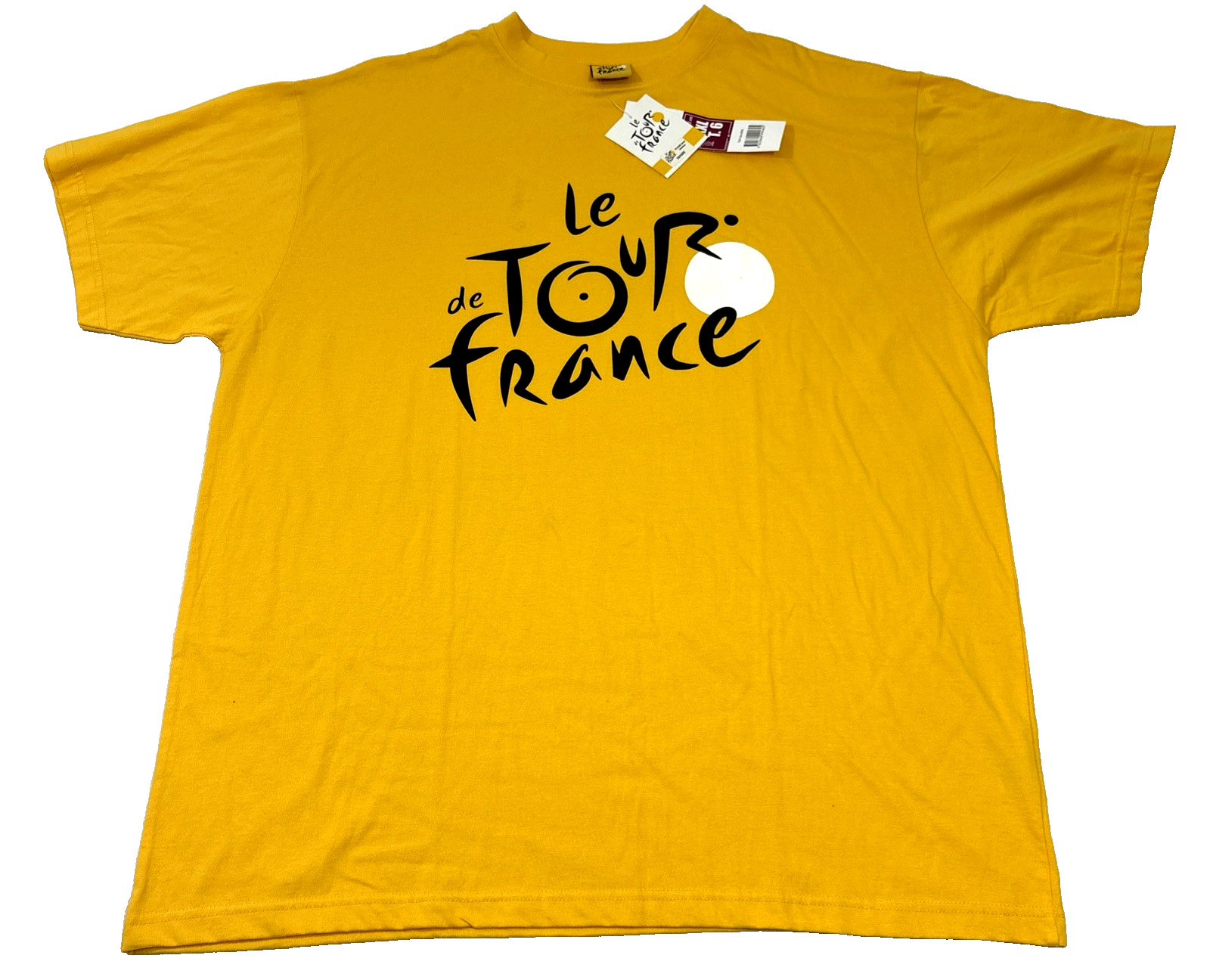 Le Tour De France Official Yellow T-Shirt Cotton Mens XXL NW