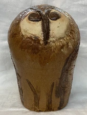ED LANE Southern Primitive Folk Art Owl Wig Stand