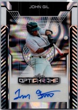 2025 Leaf John Gil Optichrome Baseball Silver Auto /10