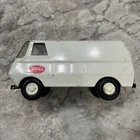 Tonka Vintage Diecast White Black Metal Van Toy Vehicle Collectible Model