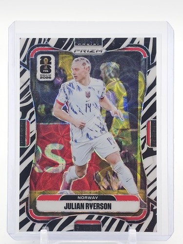 JULIAN RYERSON 2026-27 PANINI PRIZM FIFA WORLD CUP CHOICE ZEBRA NORWAY Q4193