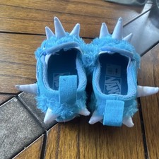 VANS Shark Monster Blue Slip-On Unisex Kids Shoes Size 5 Canvas