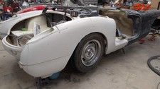 New 1956 57 58 59 60 Corvette Rear Clip Fiberglass Complete Outer Shell New 1956 57 58 59 60 Corvette Rear Clip Fiberglass Complete Outer Shell