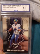 2022 Panini Mosaic Football #108 Matthew Stafford Gem Mint 10