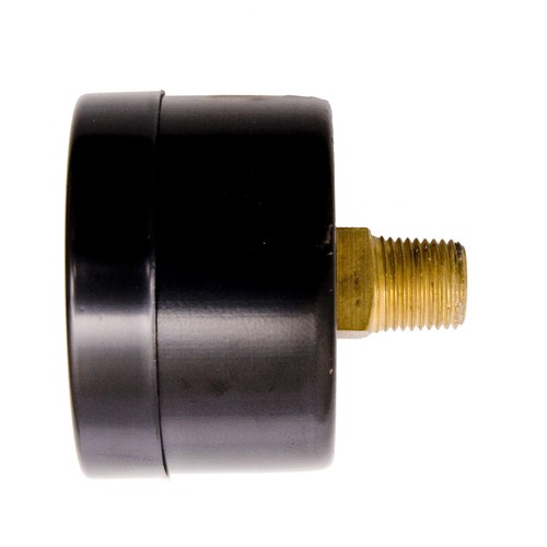 1-1/2" Utility Pressure Gauge Blk Steel Case, 1/8" NPT, Ctr Back 0-60PSI - Picture 3 of 5
